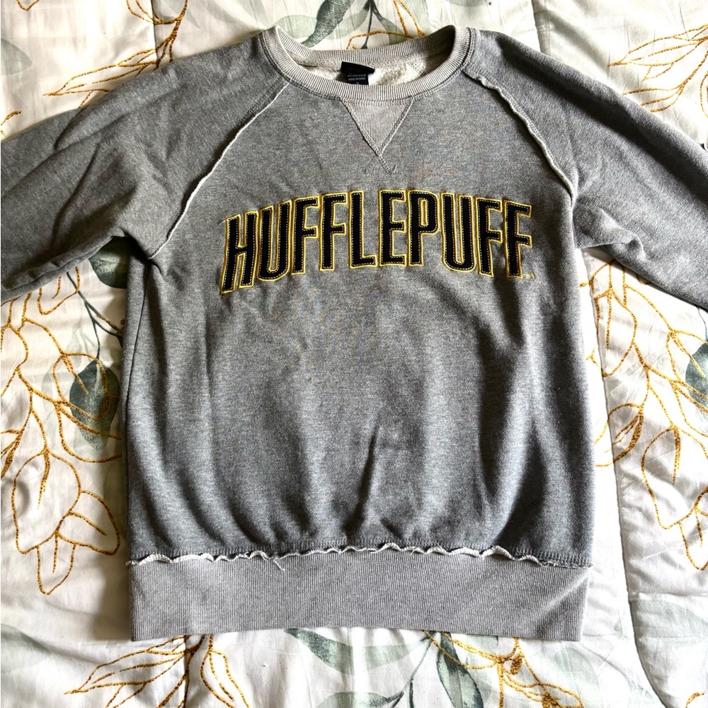 Gray Hufflepuff Sweater